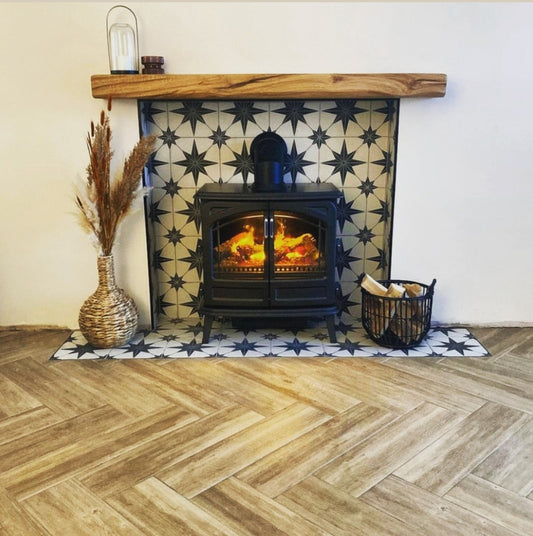 Economy Range - Solid Oak Fireplace Beam / Mantel