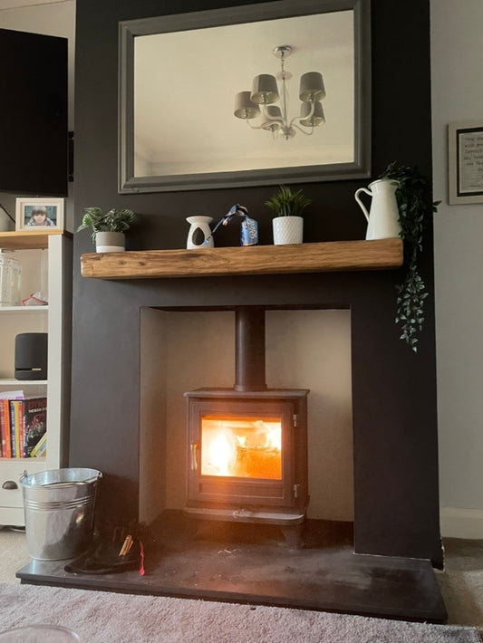 Deluxe Range - Solid Oak Fireplace Beam / Mantel